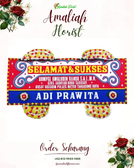 Papan Bunga Ucapan Selamat Lemah Wungkuk